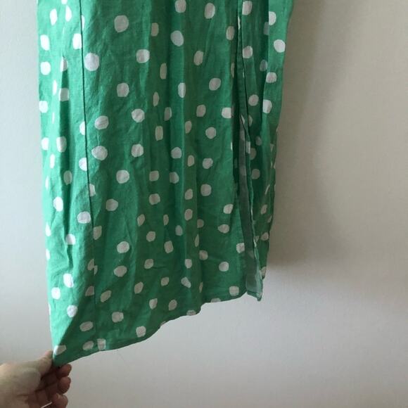 Urban Outfitters Green Polka Dot Midi Dress - Picture 4 of 8
